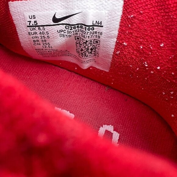 Nike LeBron James 16 Low Men Size 7.5 CI2668-100 Draft Night White Ice Gold Shoe - Picture 13 of 14